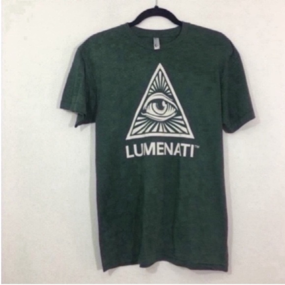 Green illuminati T-shirt by American Apparels 
▪️Size M - Picture 1 of 3